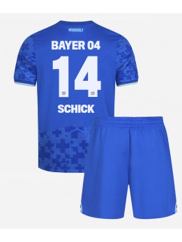 Otroški Nogometna dresi replika Bayer Leverkusen Patrik Schick #14 Tretji 2025-26 Kratek rokav (+ hlače)